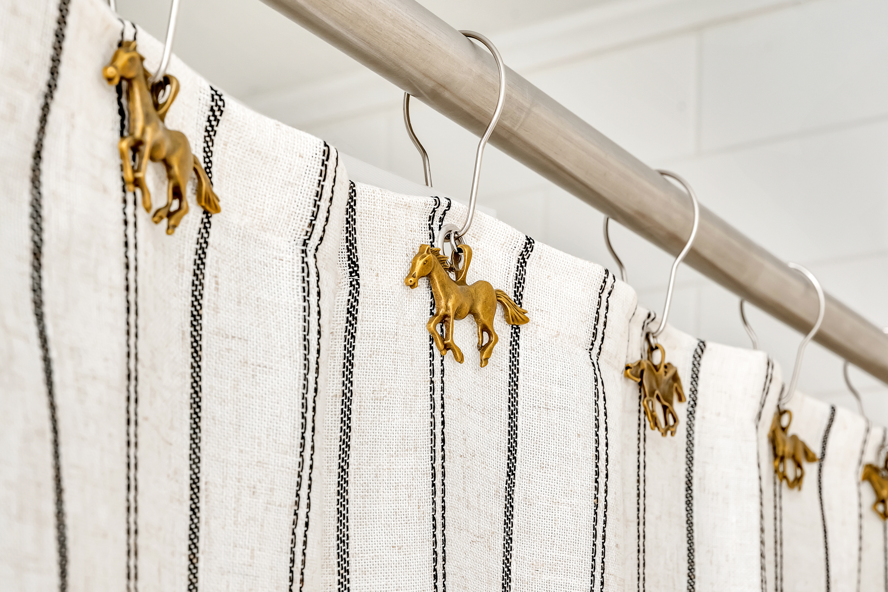 Bathroom #1 – Shower Curtain / Hooks