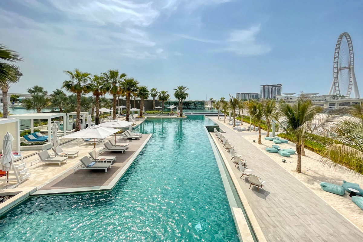 One of the pools with free access for all guests