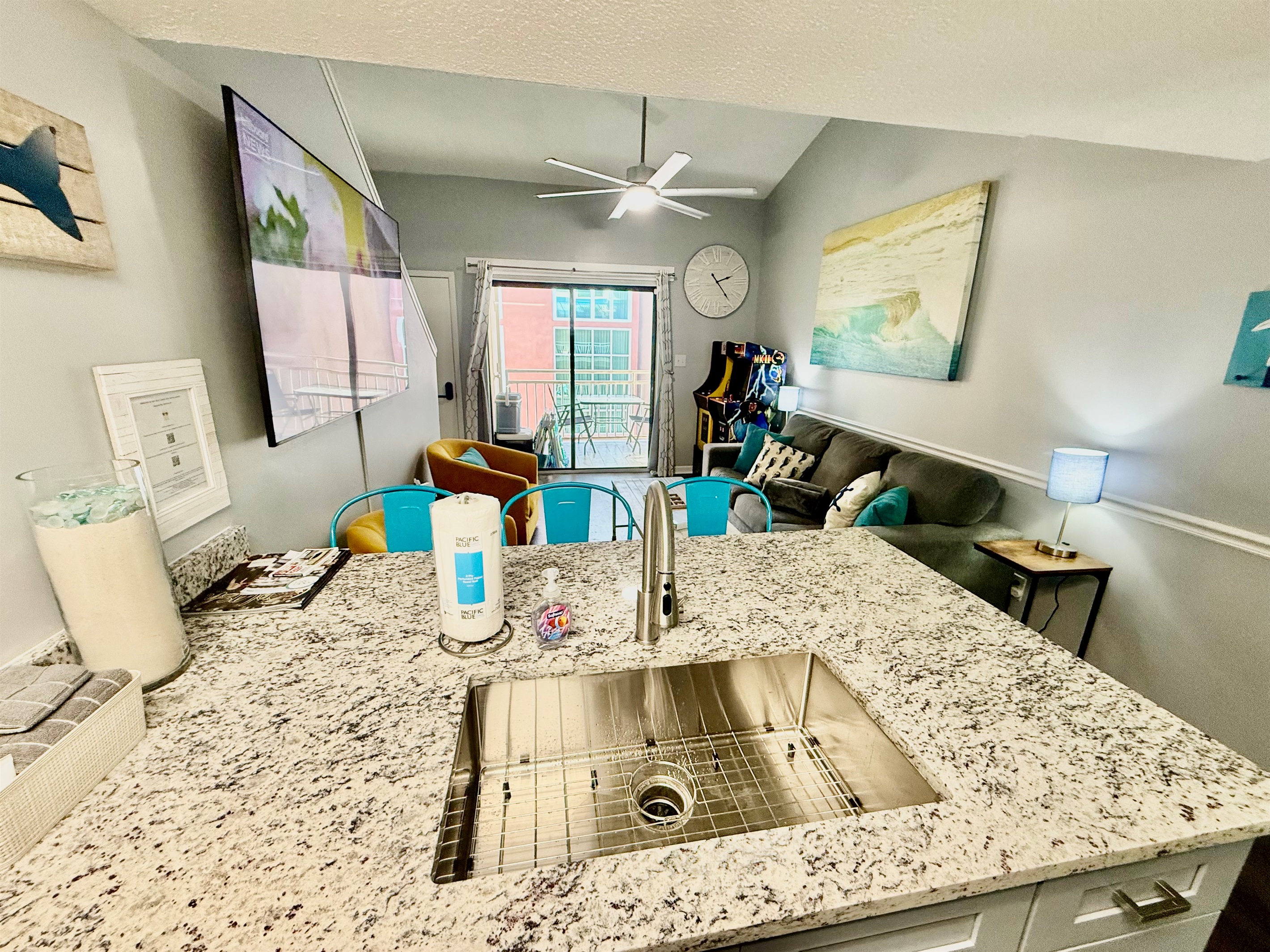 Kitchen and Living Room