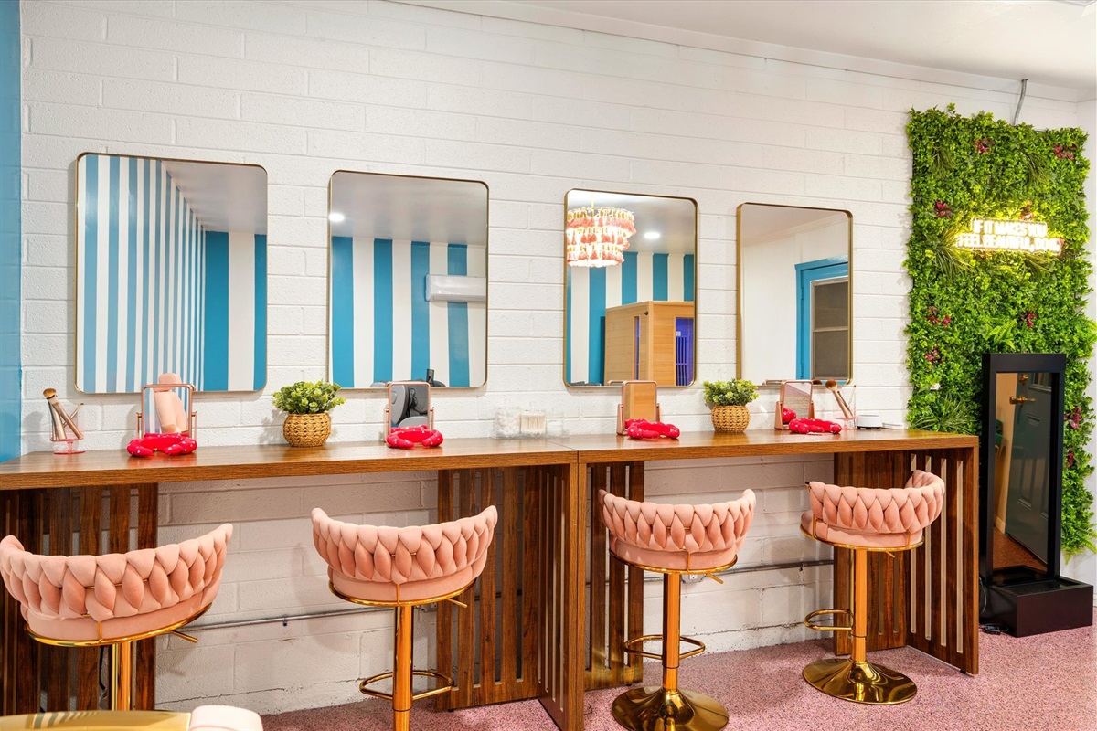 Vanity Wall In Our Spa & Recovery Room