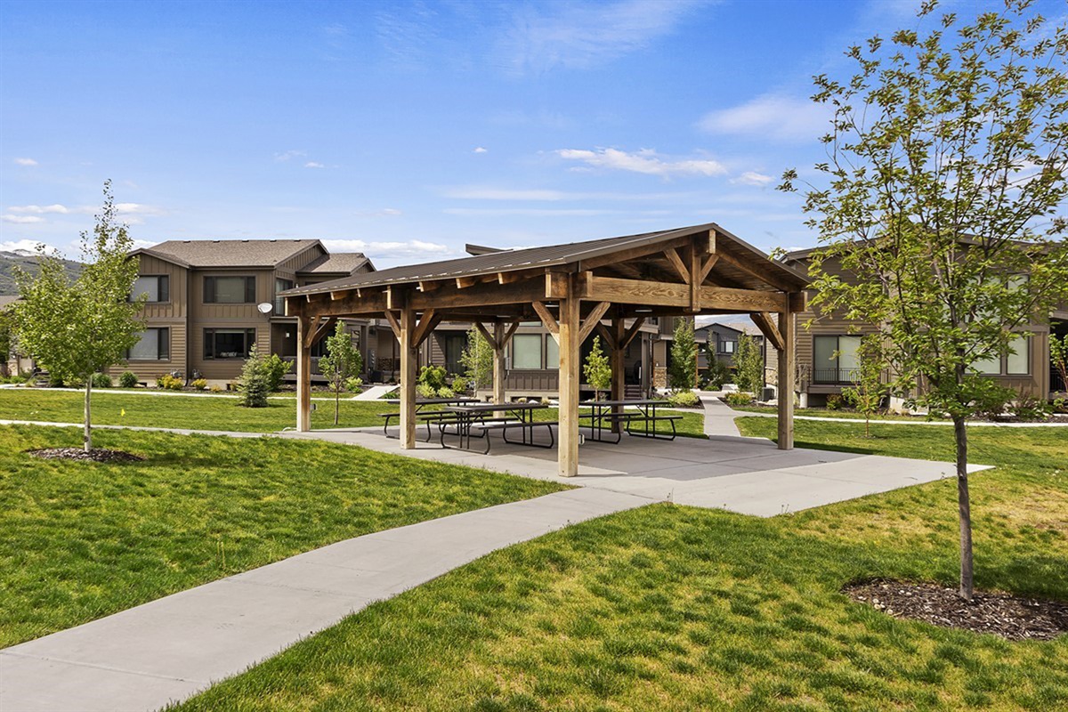Charming pavilion—perfect for relaxing or gathering outdoors