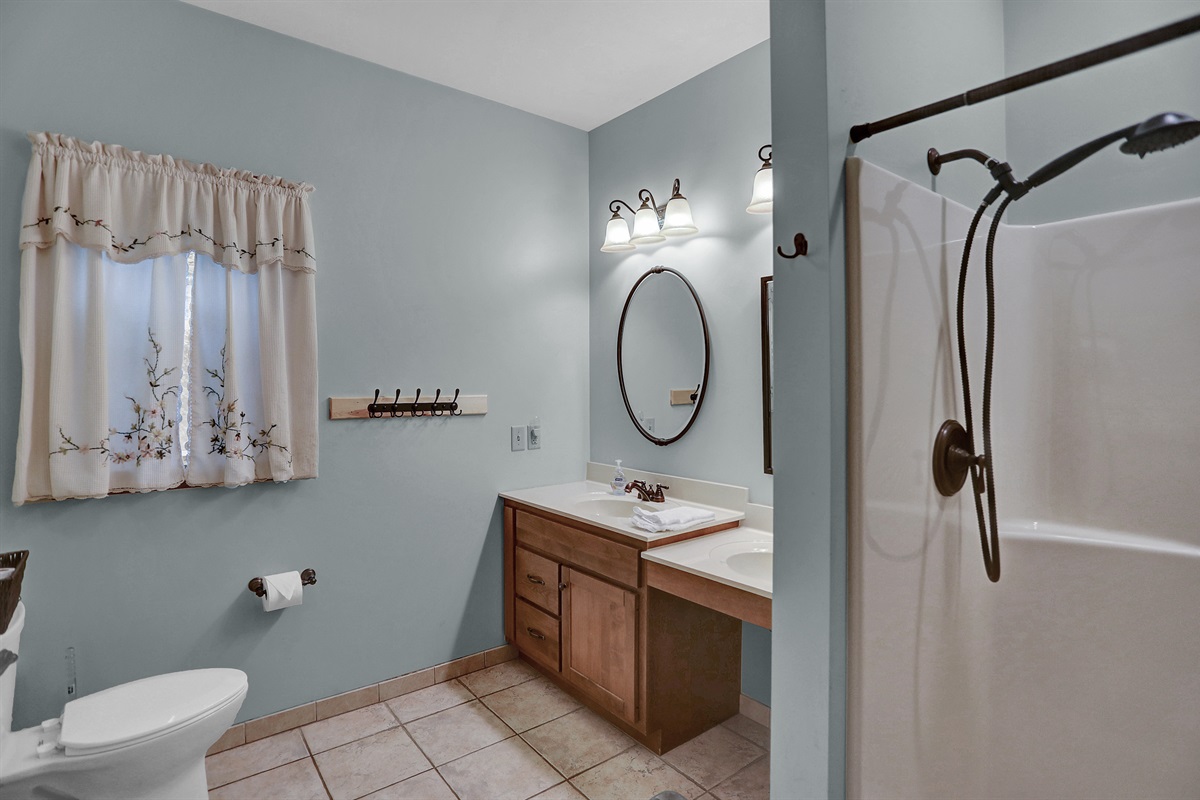 main level full bathroom