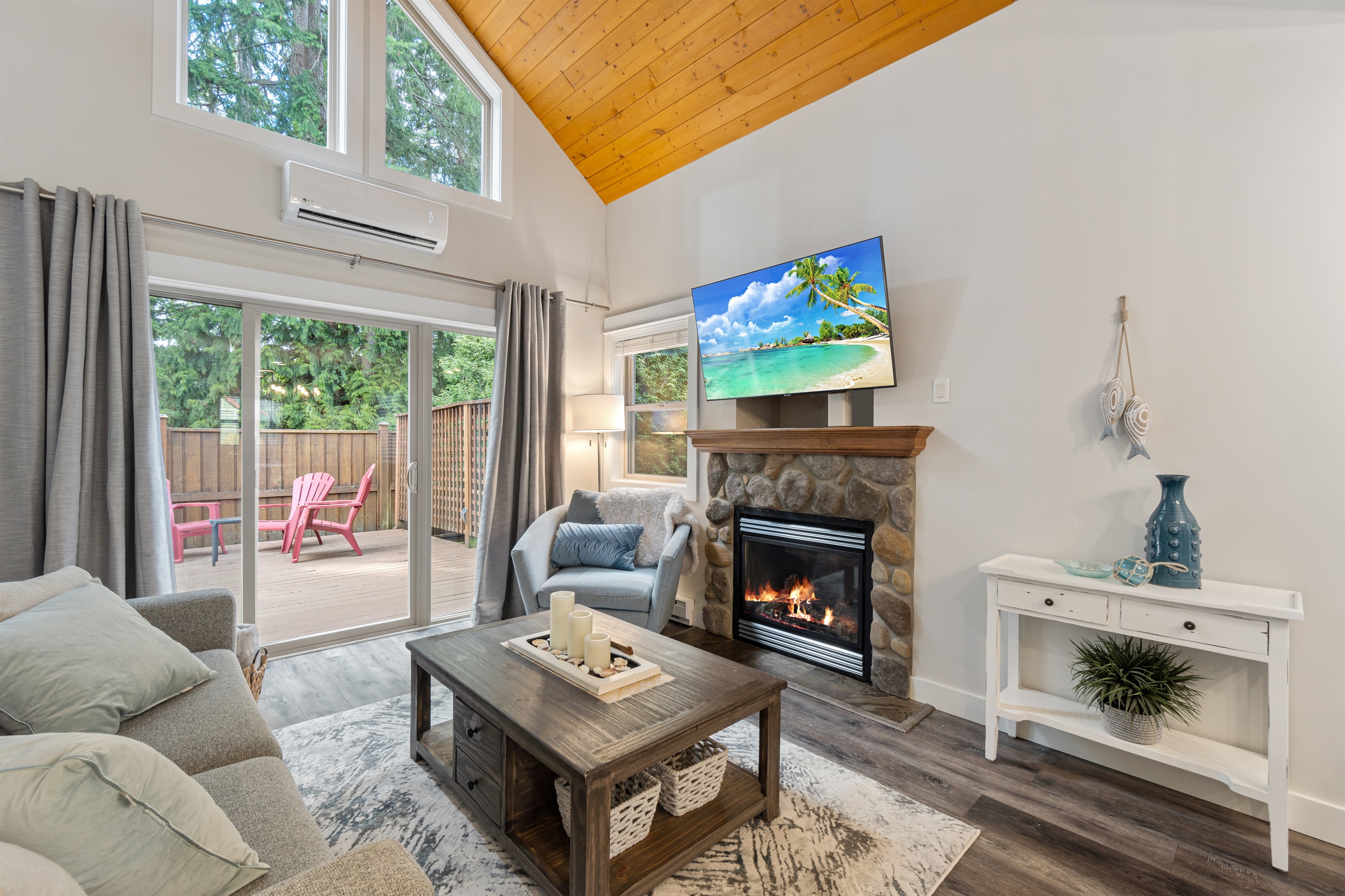 Cozy up by the fire!