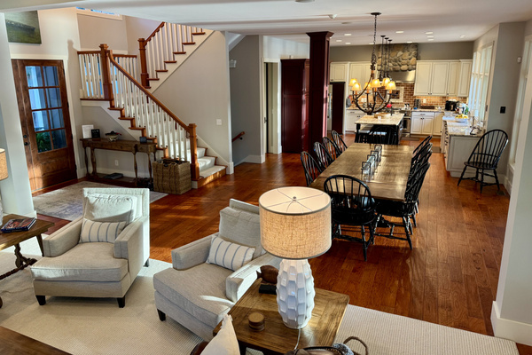 Open-concept living designed for family gatherings and lake memories.