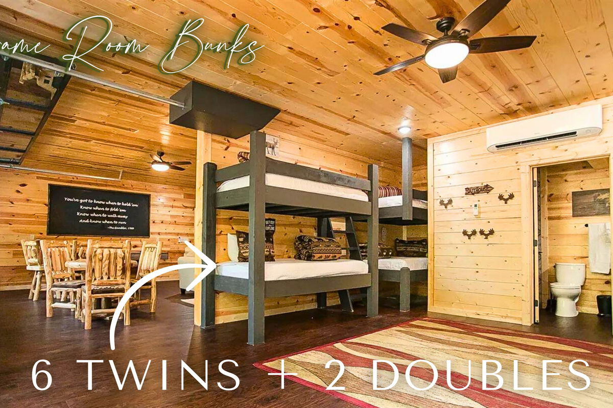 Game Room Bunks: After the day's adventures, these are the bunks where stories are shared and dreams are woven
