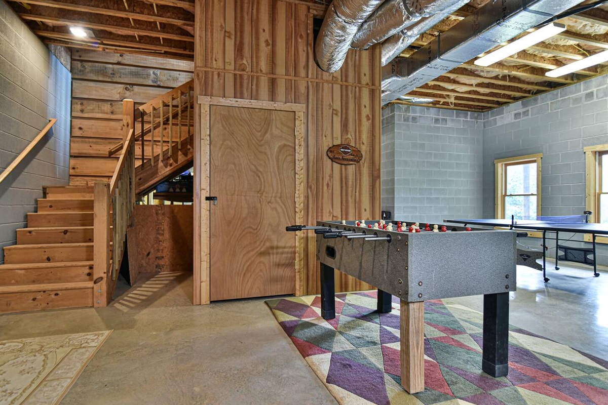 Downstairs Game room