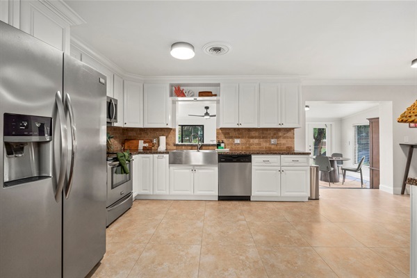 Open Kitchen leading to game room
