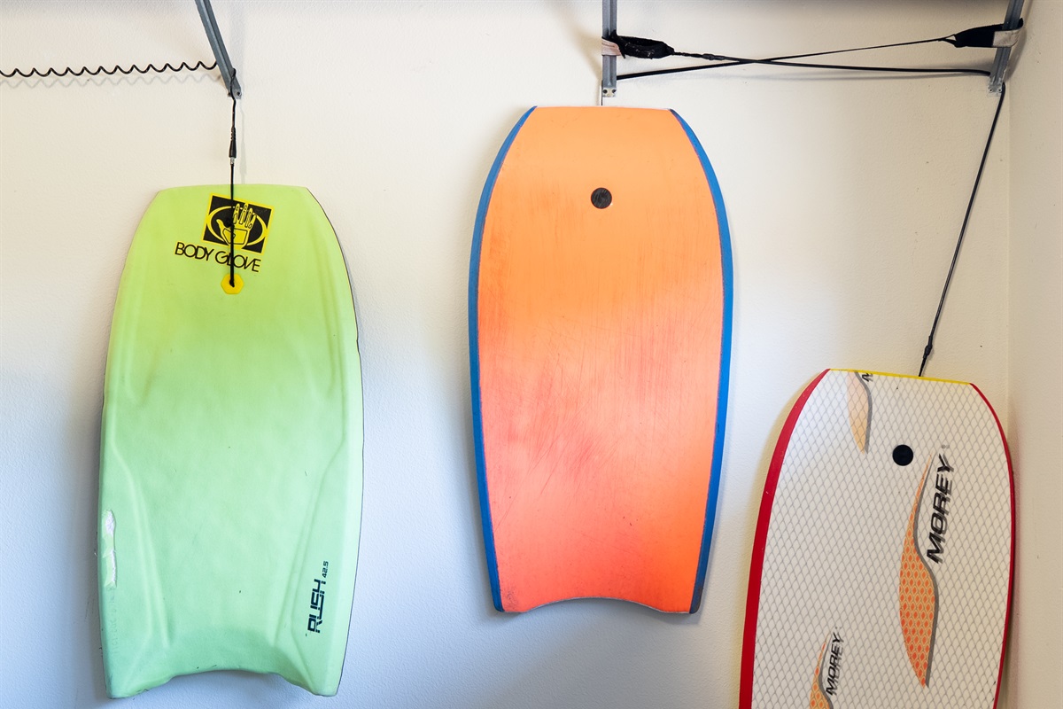 Complimentary bodyboards included for your coastal adventures.