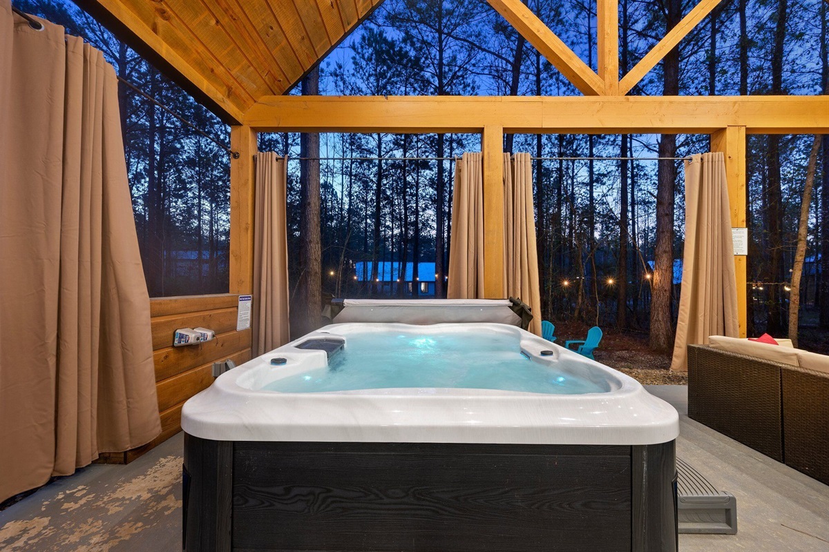 Hot tub nights are part of the experience.