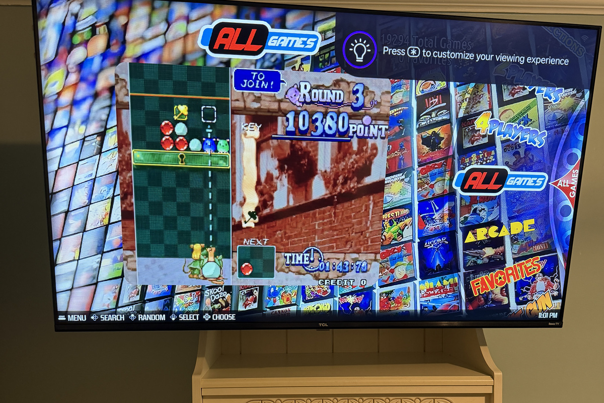 Homemade gaming unit with 1000's of games