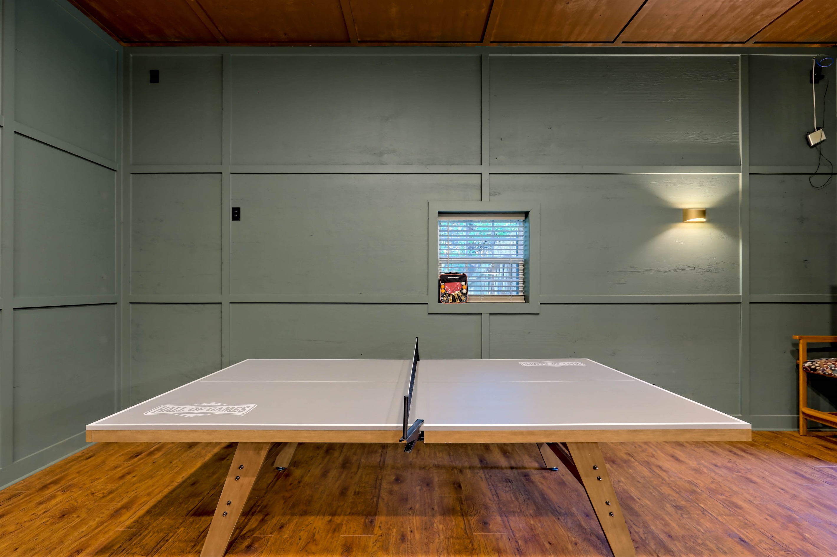 Challenge friends and family to a fun ping-pong match.
