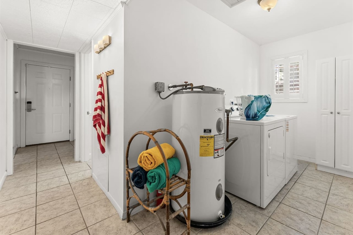 Main floor laundry area.