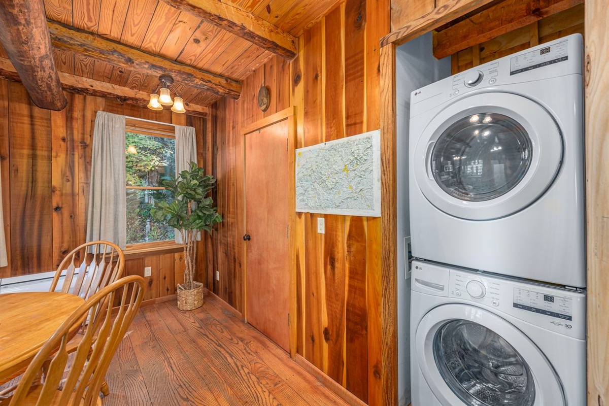 Guest are welcome to use the washer and dryer while staying at the cabin.