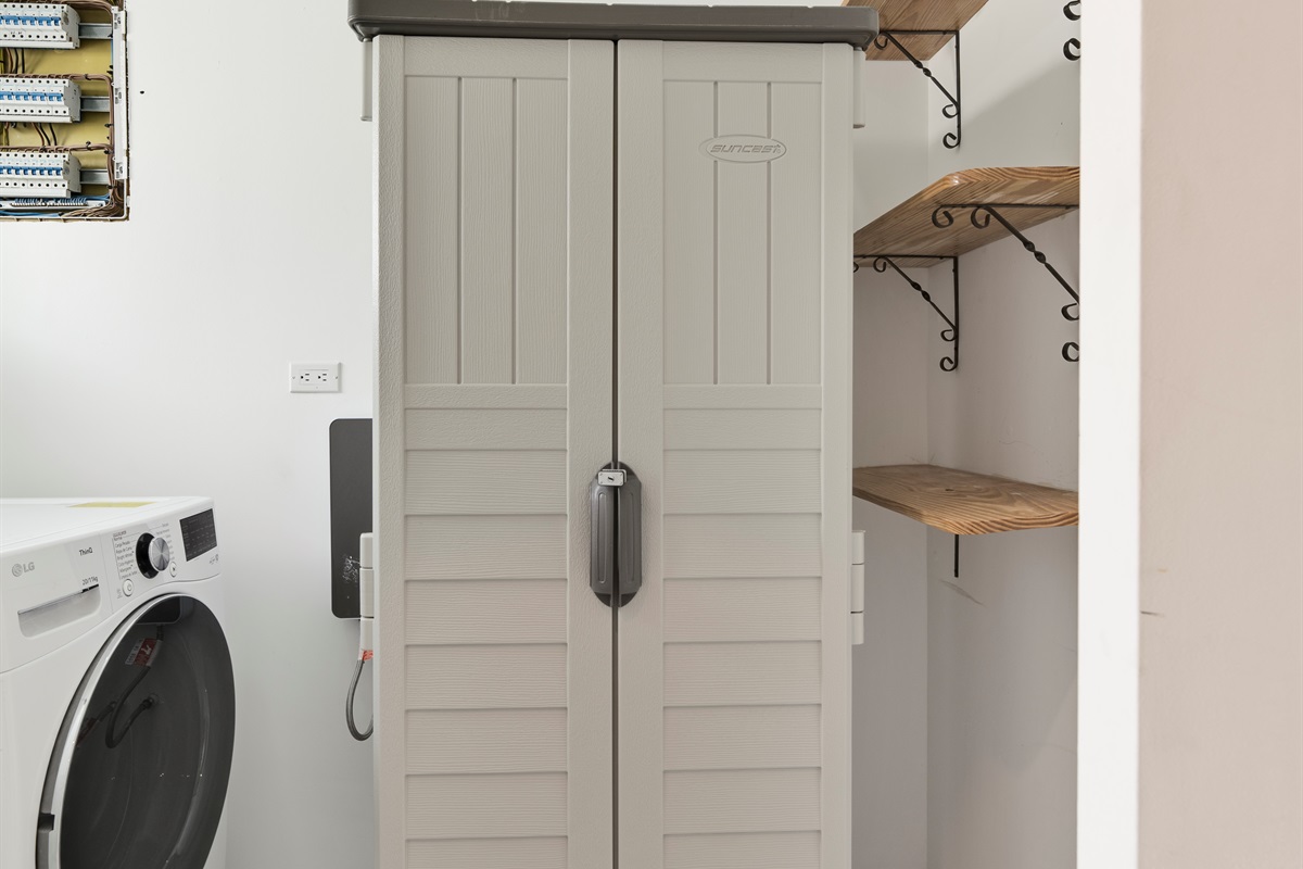 Laundry room on the first floor