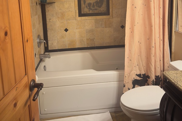 Master Bathroom with jetted bathtub