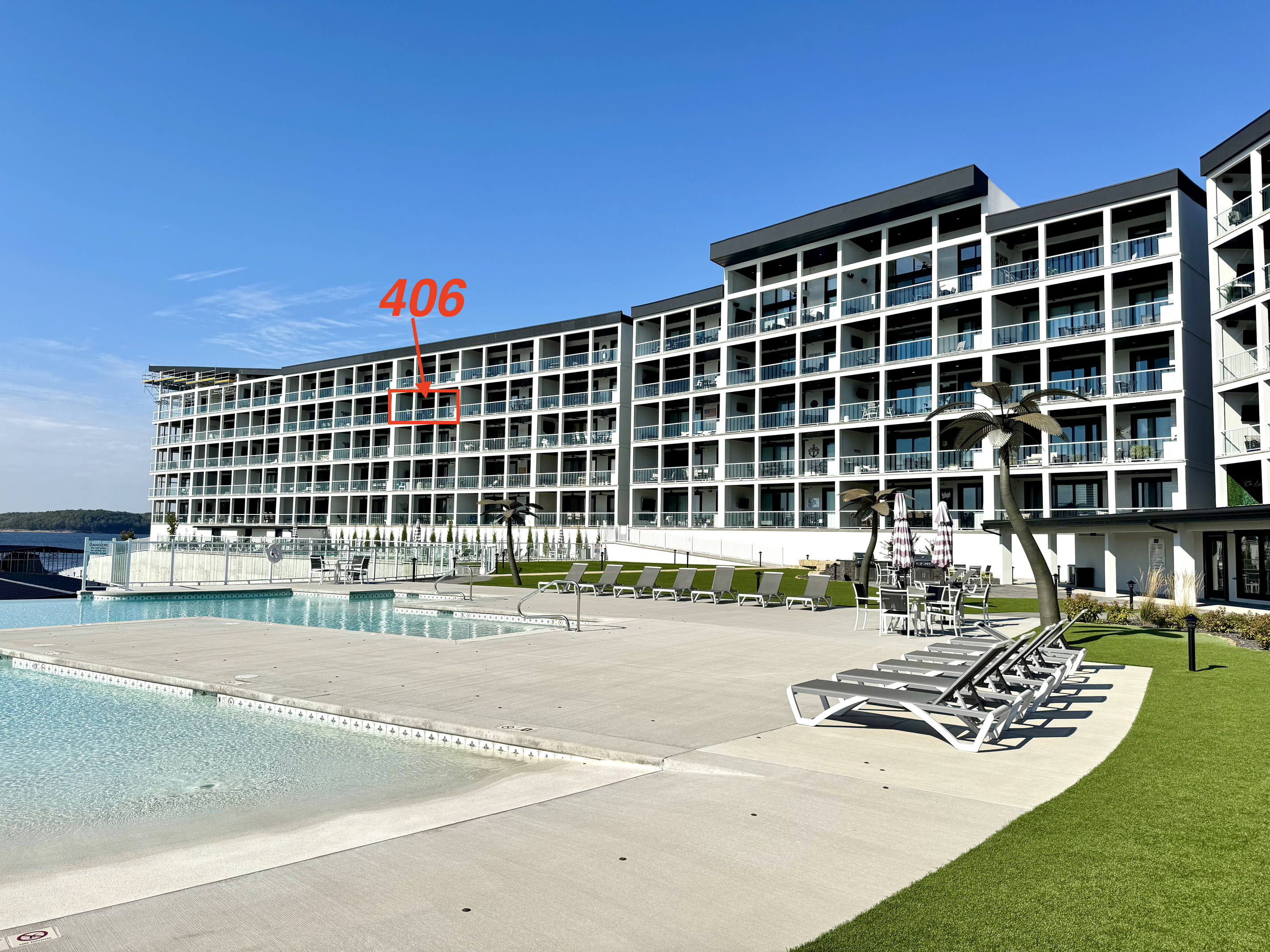 Located in Building 1, an upper floor showcases magestic views of the lake.