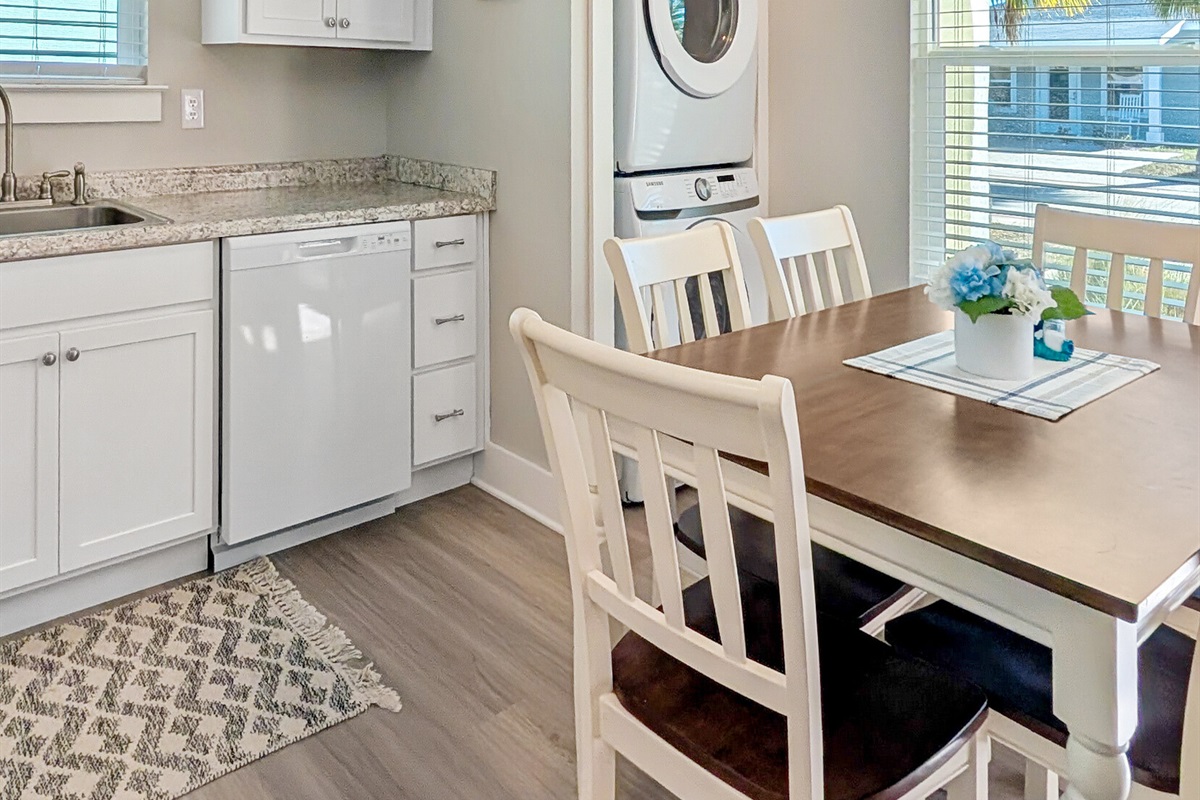 Kitchen with dining for six