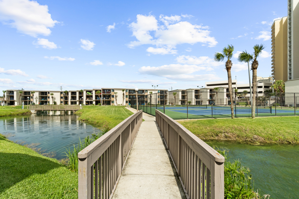 Walkway over Pond