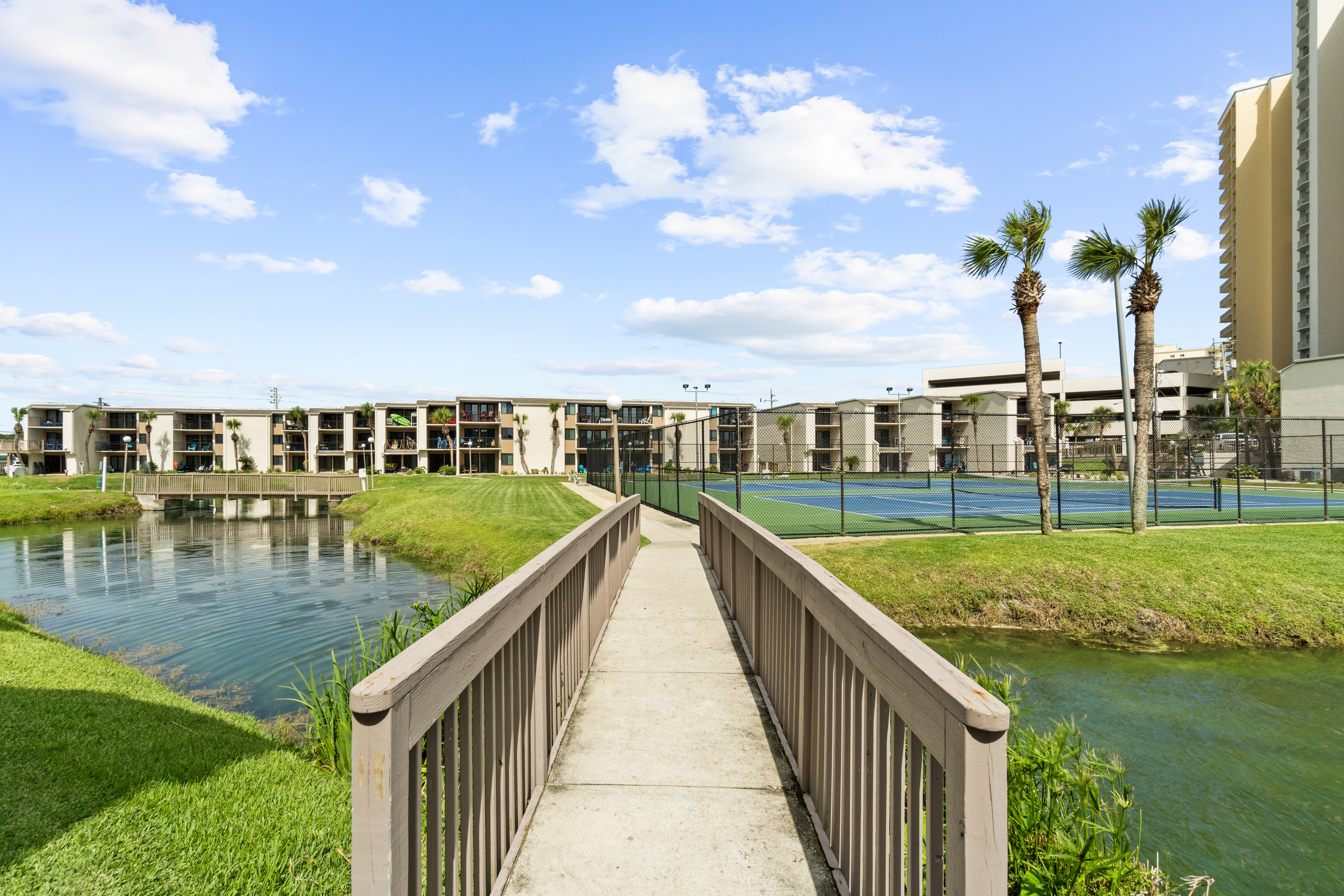 Walkway over Pond
