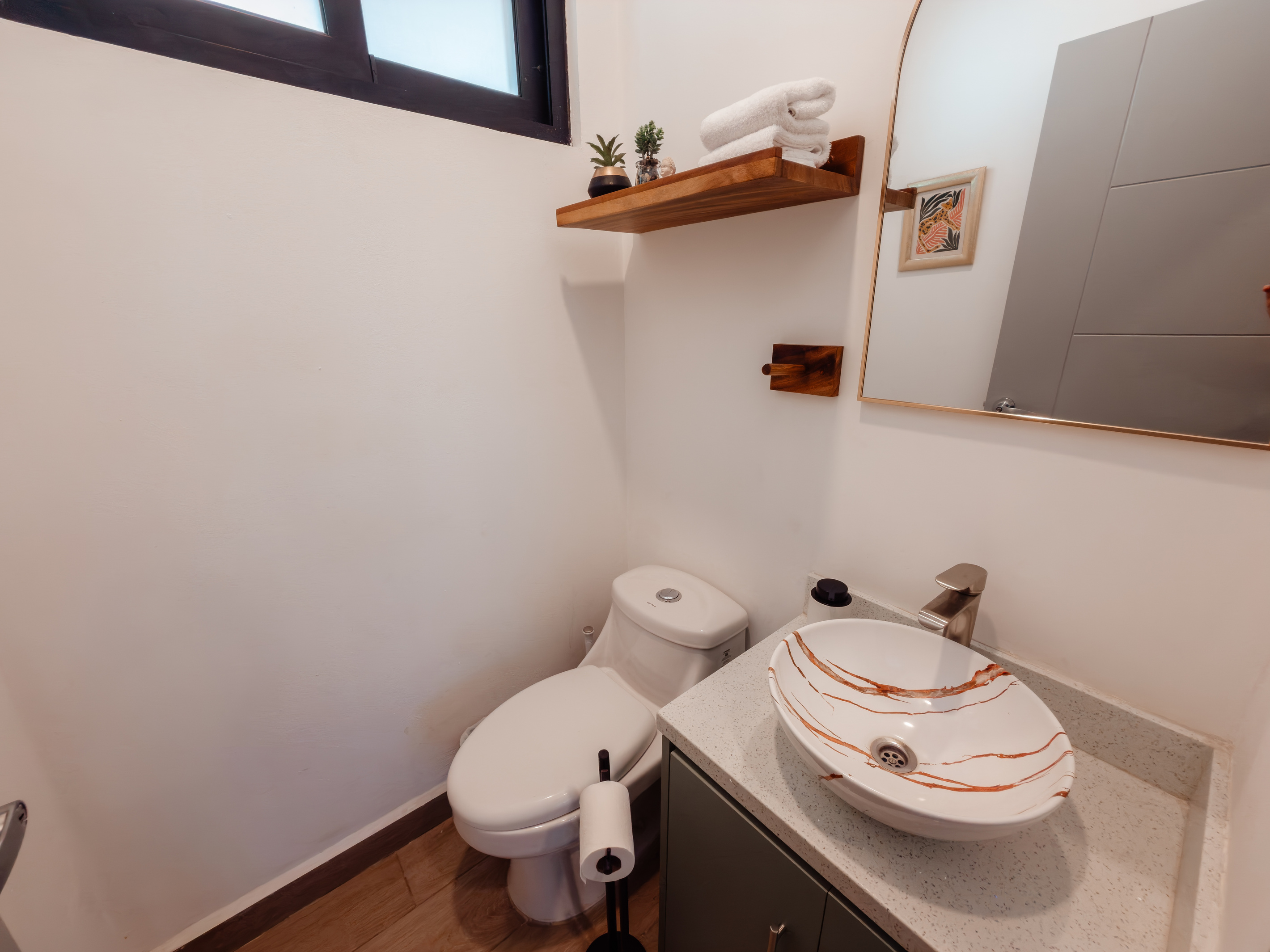 Powder room off the main floor.