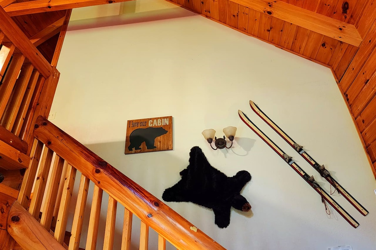 Stairs to loft and 2nd master bedroom