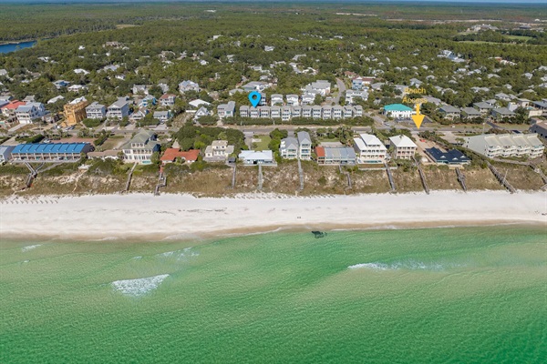 Beach of Mind is....Easy back-and-forth access to the beach from our closest beach access, which is steps away at the entrance to our community, directly across 30A