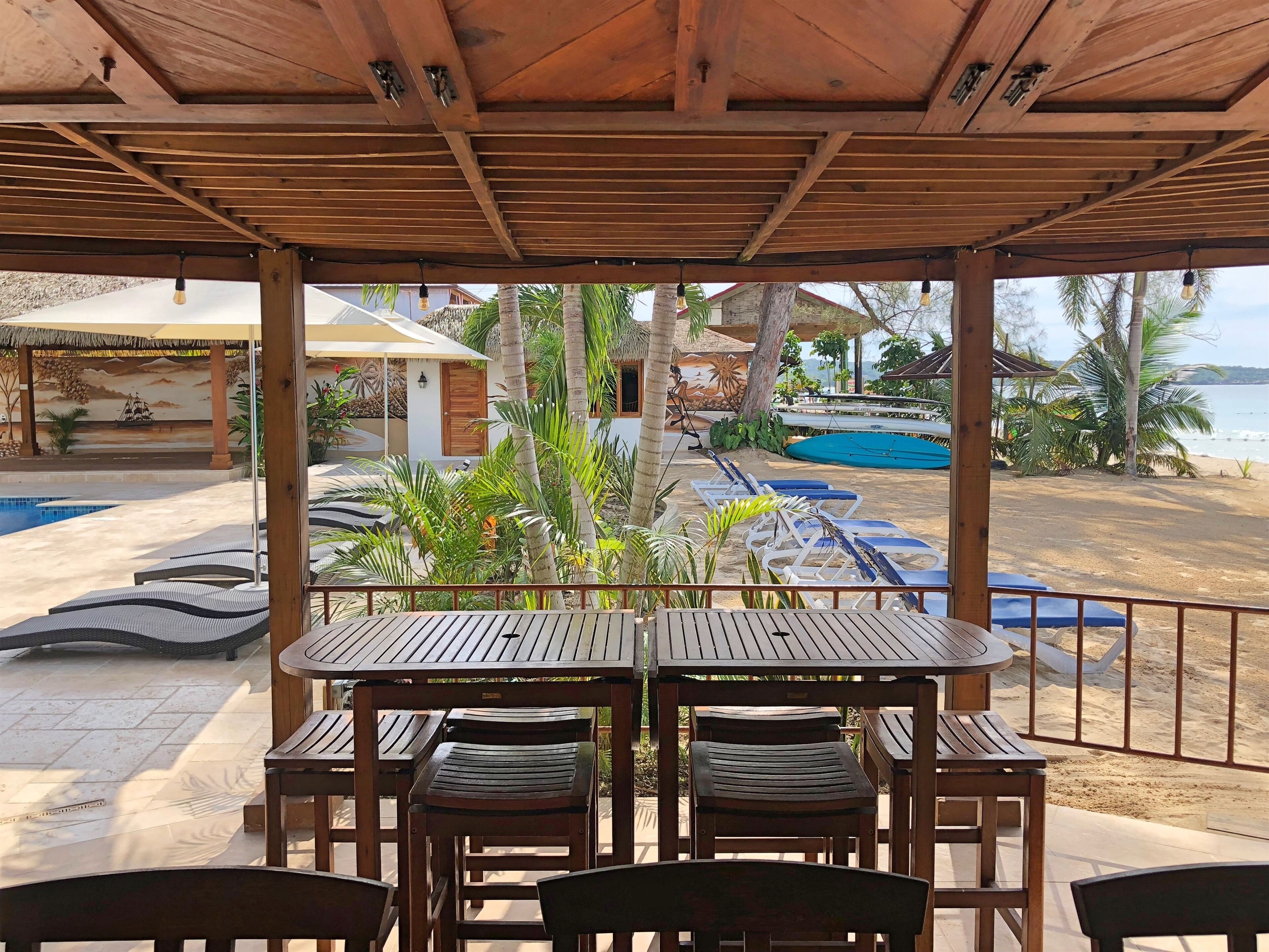 Where Bar Meets Patio and Beach