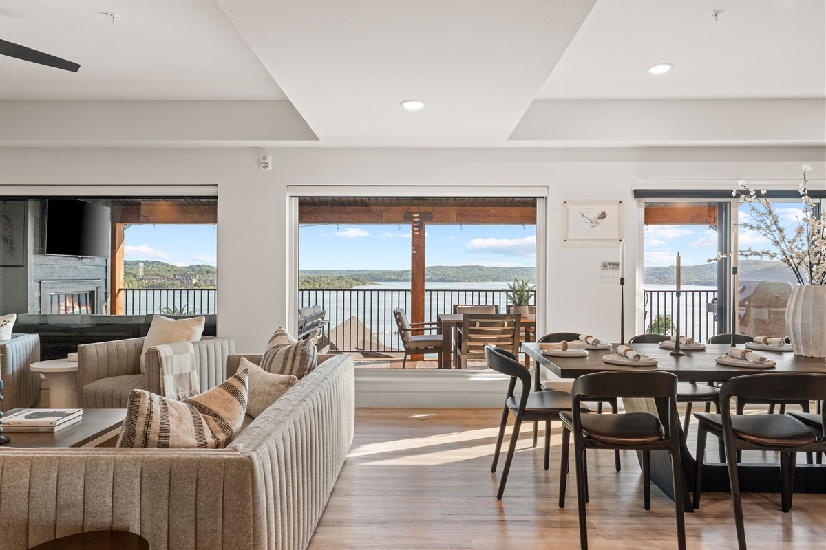 Incredible views from the whole living room!