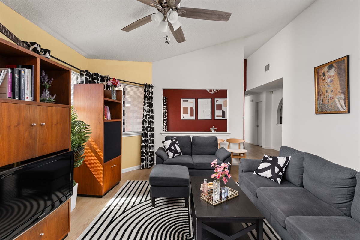 Relax in a bright, open living area where comfortable seating and thoughtful design invite you to settle in. It’s an easy space to unwind, connect, and enjoy your time together.