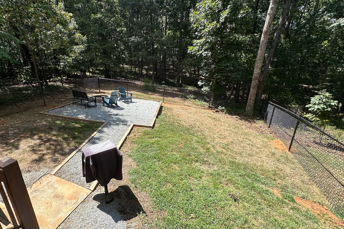 Newly added fenced yard—safe space for kids and pets to run and play.