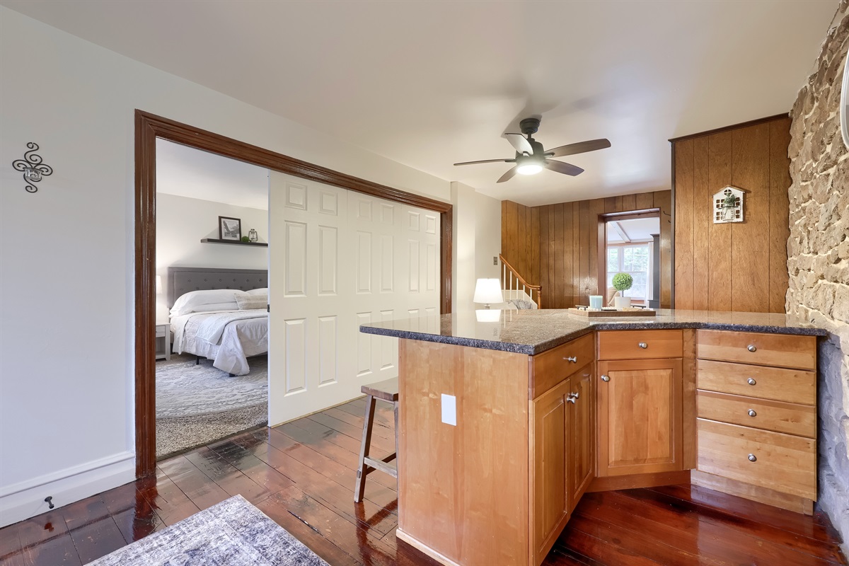 Dining area with Primary Bedroom and Living Room connections