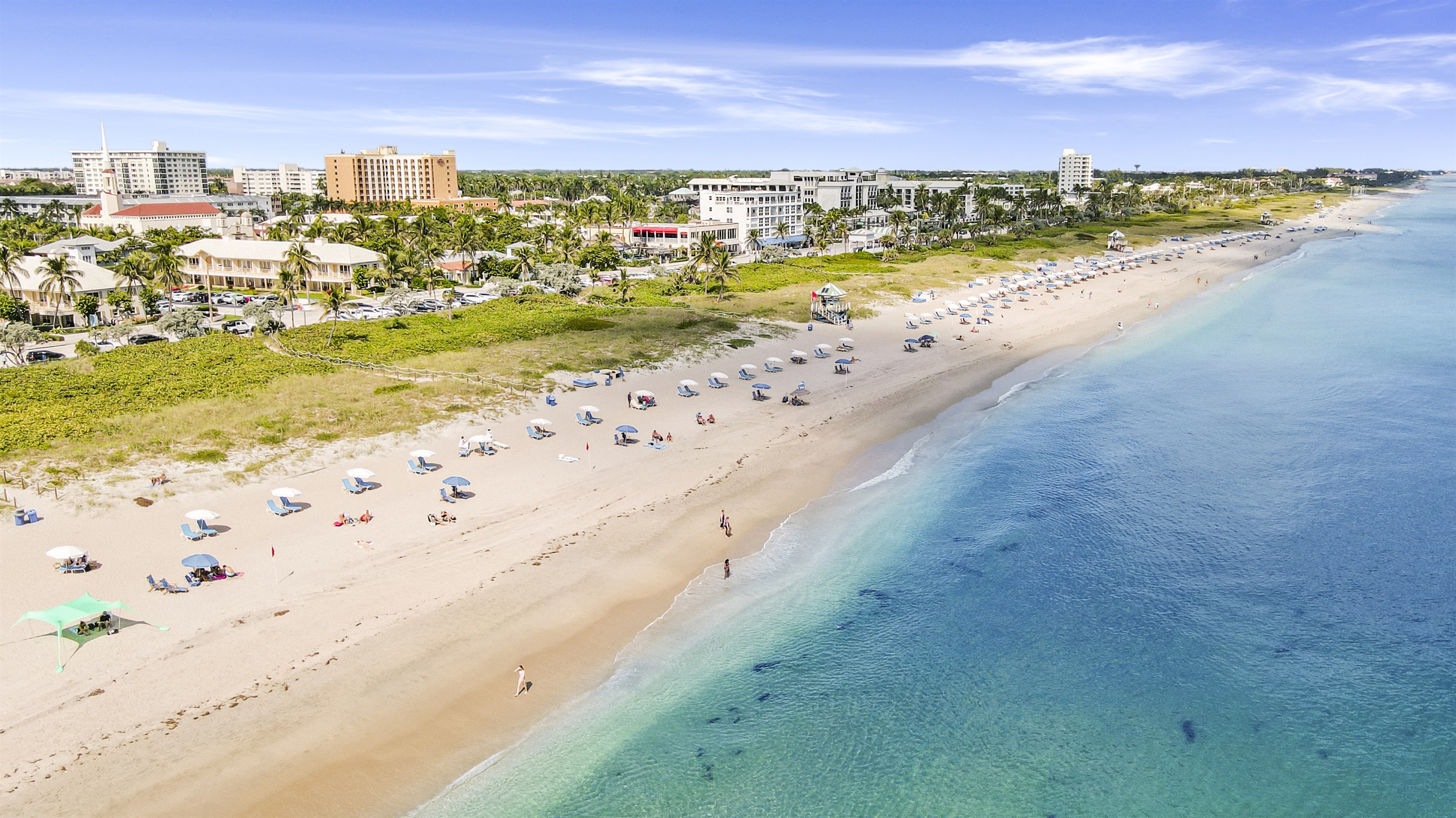 1.5 miles of beaches span Delray Beach, FL