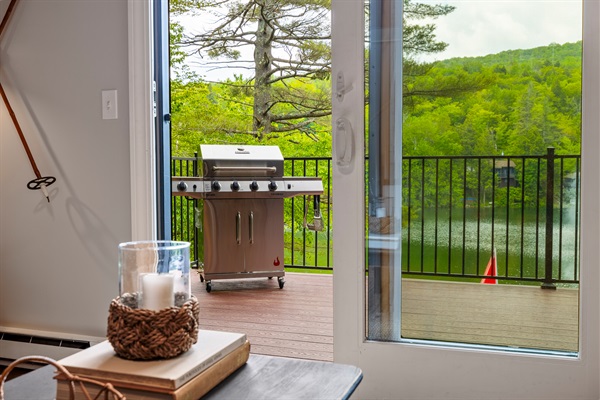 Grilling on the deck