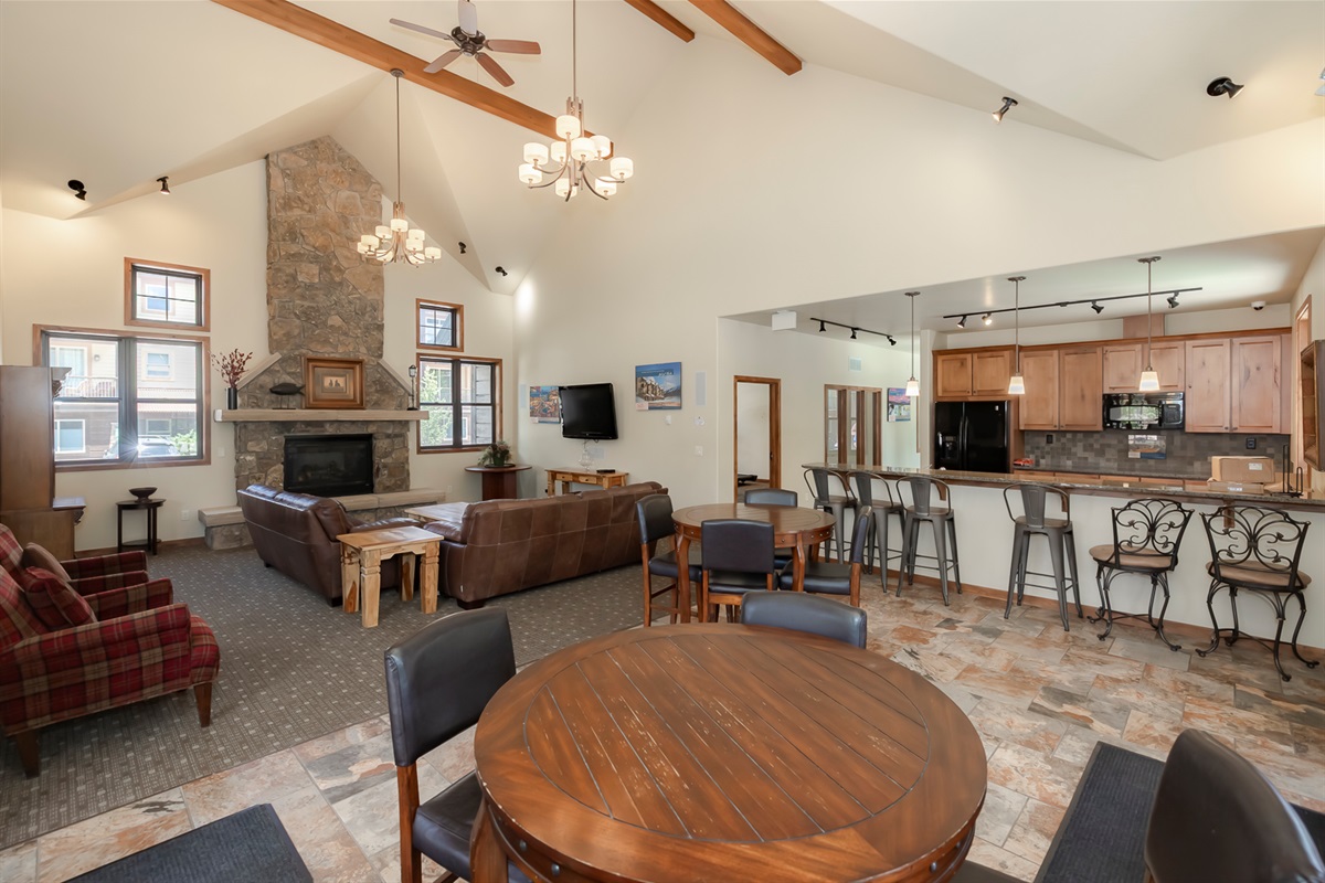 common area of clubhouse