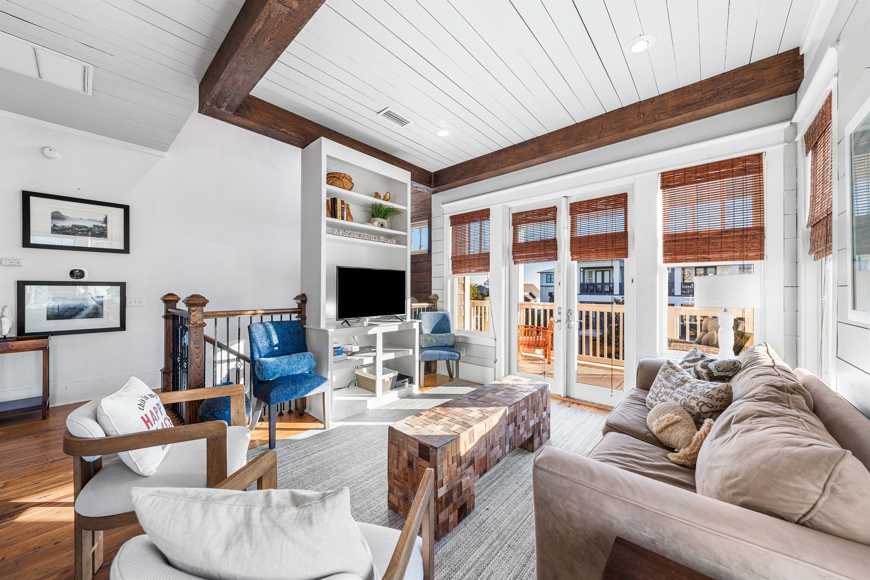 3rd Floor Living Room, Queen Sleeper Sofa Couch 