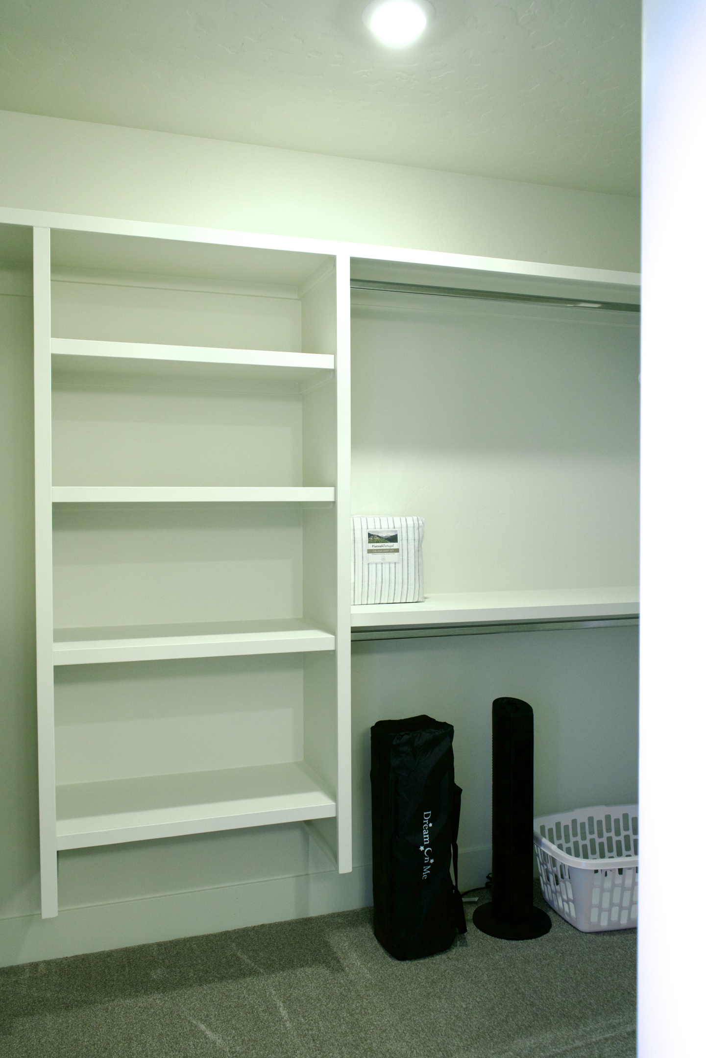 Oversized closet area located within the primary bathroom, providing ample storage space and added convenience.