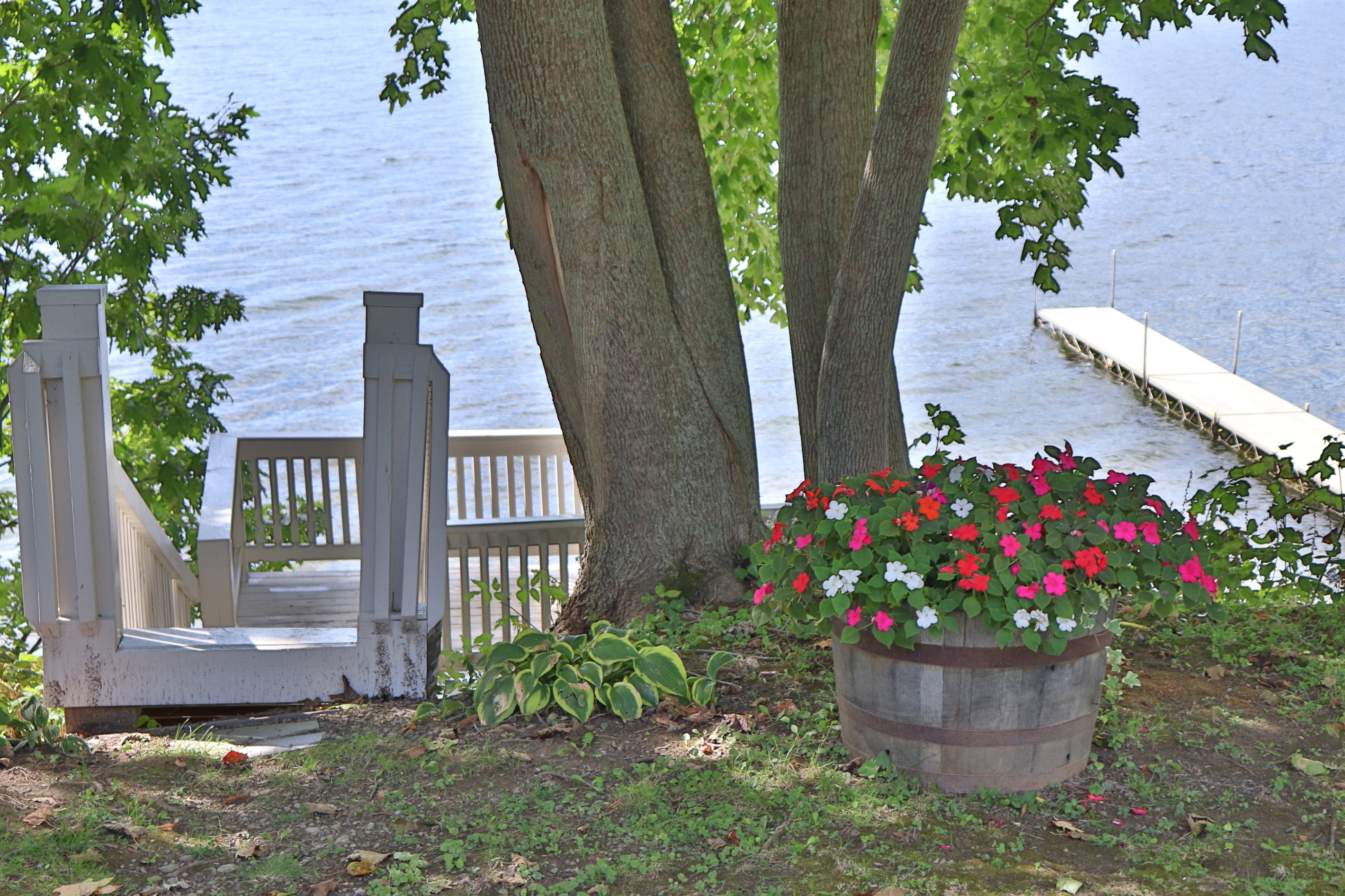 Stairs to waterfront