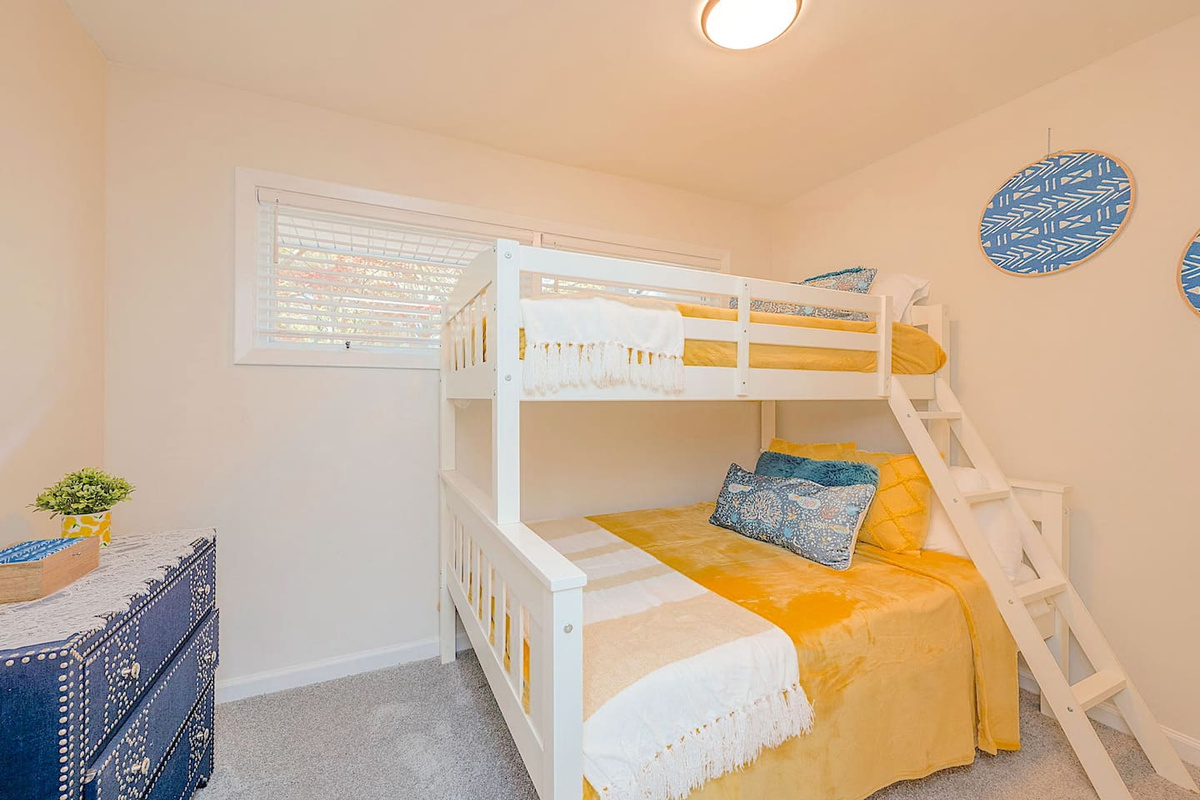 Bedroom #4 with Twin over full bunkbed