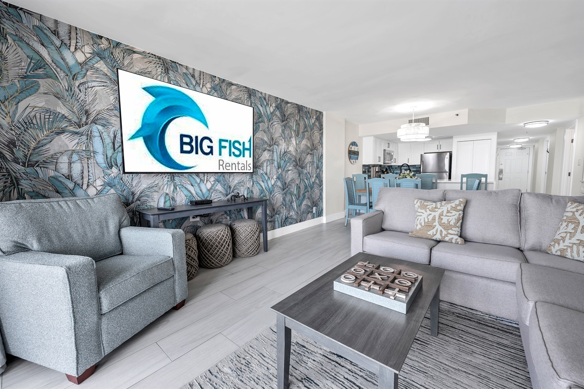 Beautifully updated and modern living room