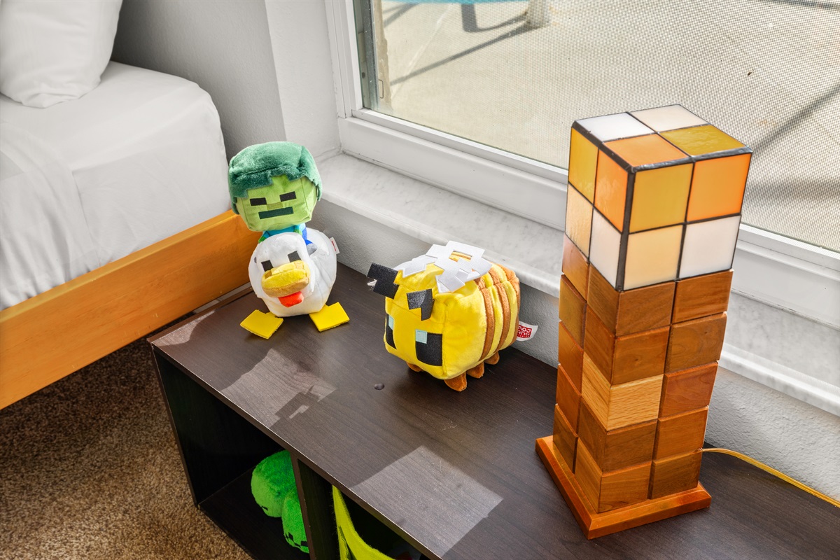 Custom made Minecraft torch lamp!