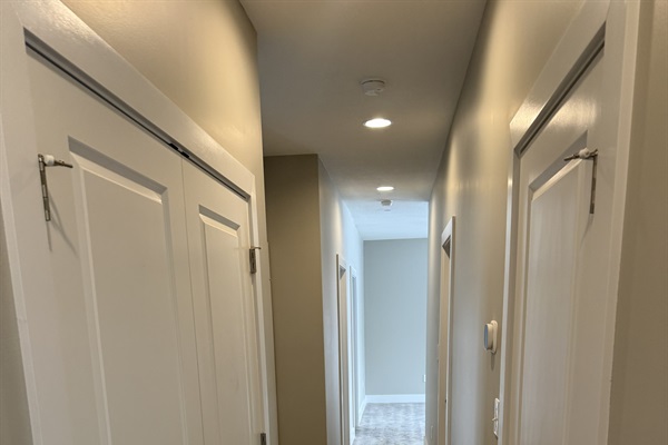 Downstairs hall, construction update 1/31/26.