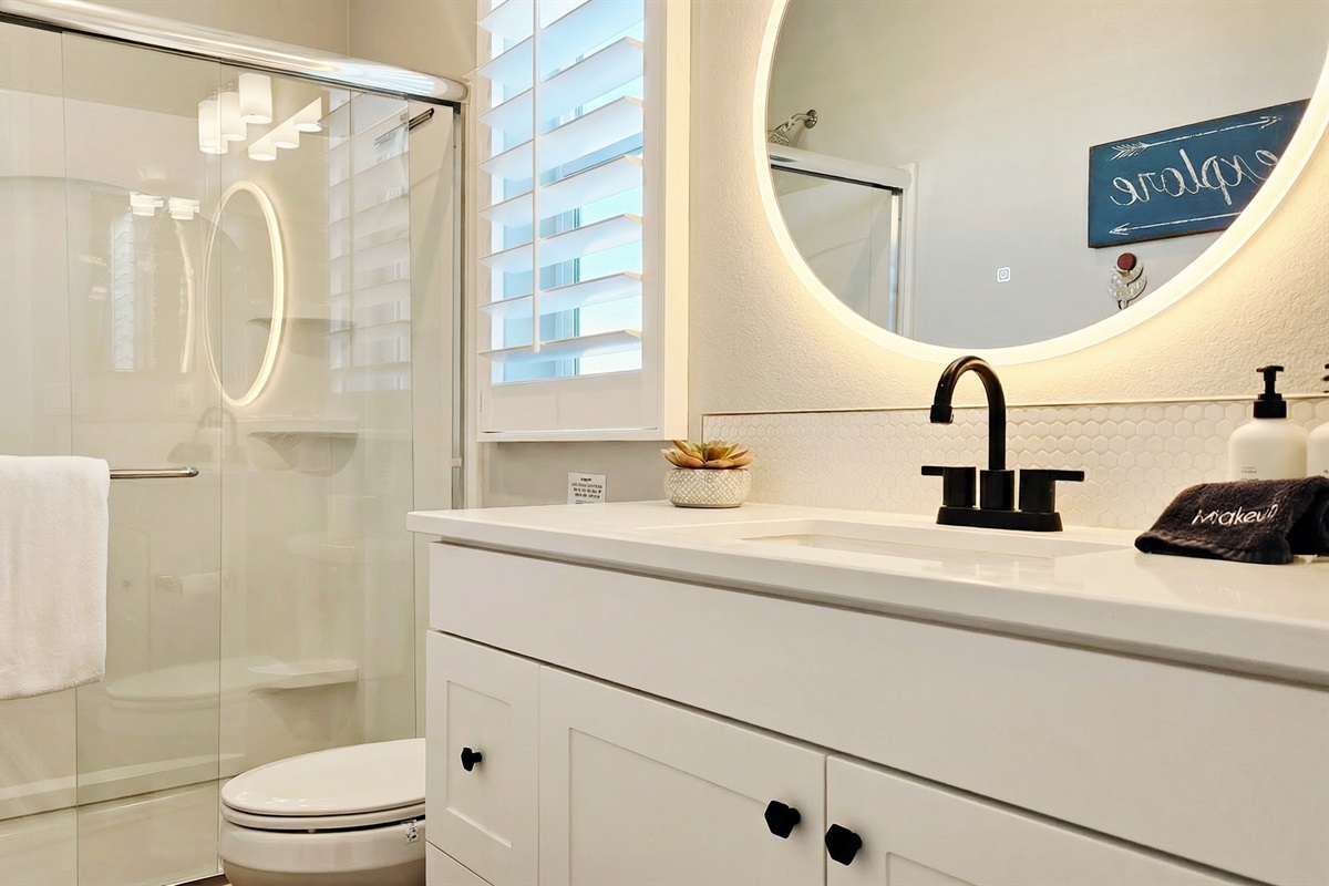 Ensuite bathroom #3 with walk-in shower.