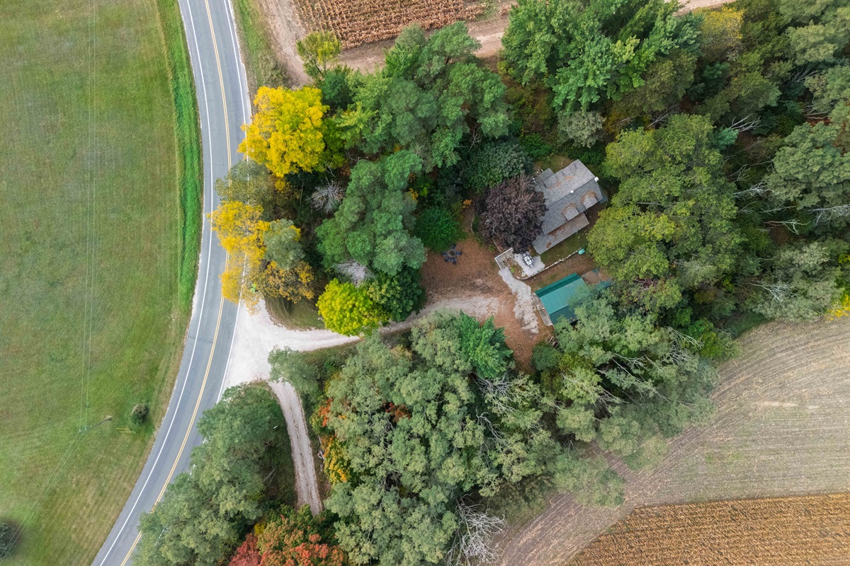 The Nest Retreat is surrounded by trees making the property extremely private. Our guests love it!