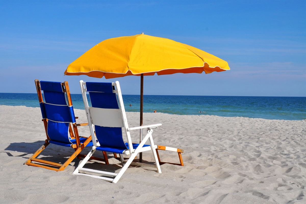 City beach chair and umbrella rentals available (summer season only)