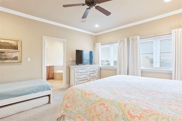 Second Floor - Primary Room with King and Twin Beds