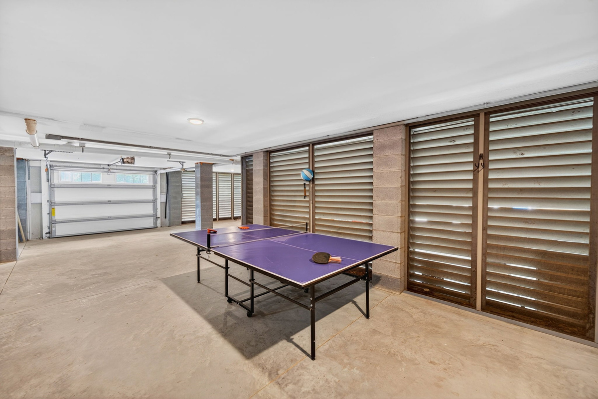 Garage games | Driftwood Dreams | 105 Forest Trail | Isle of Palms, SC | IOP Escapes