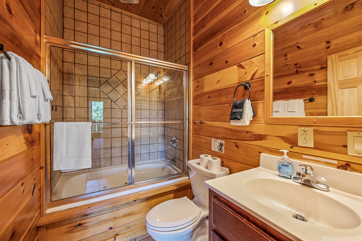 Second Floor Bathroom with Shower and Tub