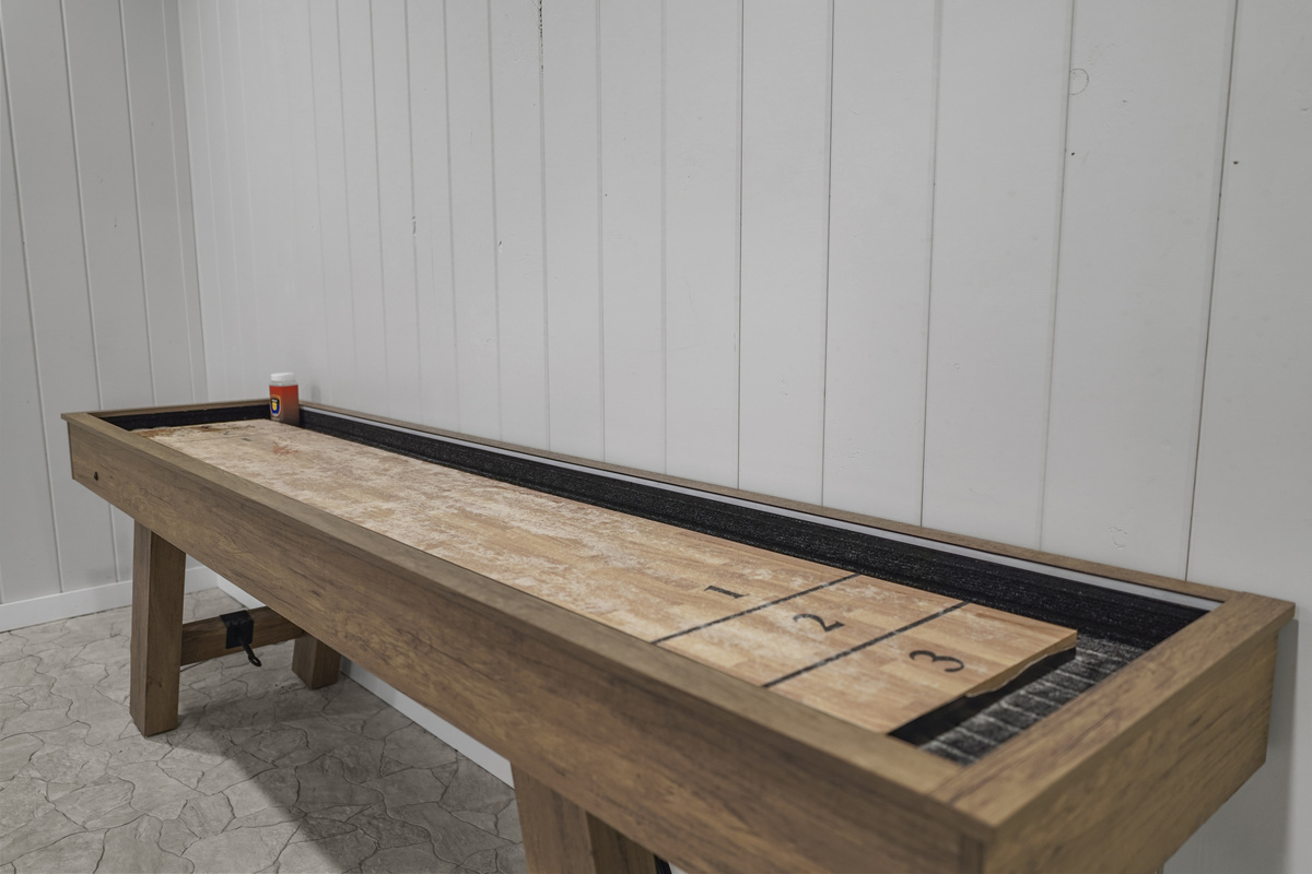 Game room - shuffleboard