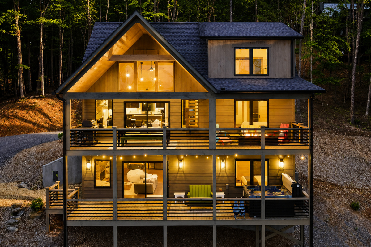 Freshly built and full of charm. This cozy mountain home invites you to unwind in comfort, inside and out.