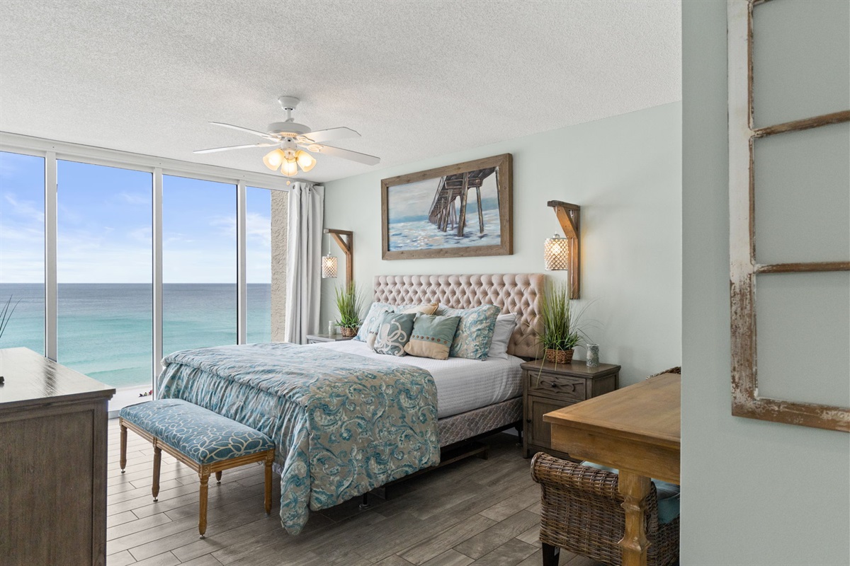 Master Bedroom with King Sized Bed